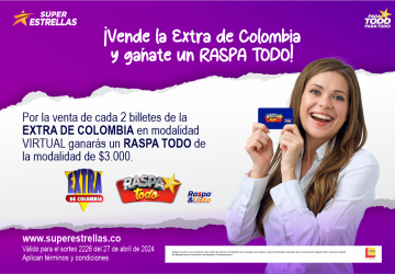 ¡Abril de sorpresas! Vende, raspa y gana con el Extra de Colombia